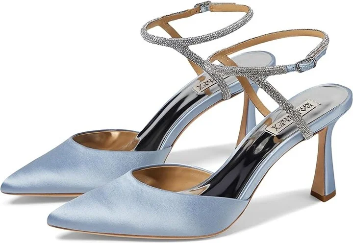 Badgley Mischka Kamilah Women's Shoes Azure Blue : 7 M, Textile