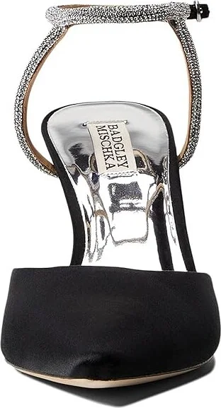 Badgley Mischka Kamilah Women's Shoes Black : 5.5 M, Textile - Image 2