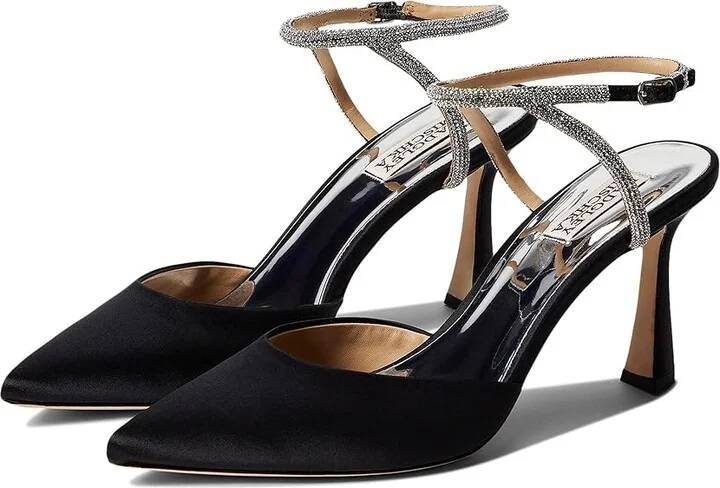 Badgley Mischka Kamilah Women's Shoes Black : 5.5 M, Textile