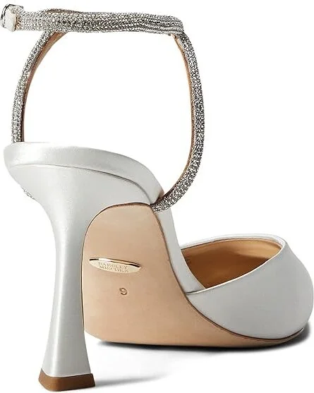 Badgley Mischka Kamilah Women's Shoes Soft White : 5 M, Textile - Image 4