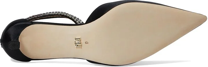 Badgley Mischka Lilibeth High Women's Heels Black : 6.5 M, Leather - Image 3