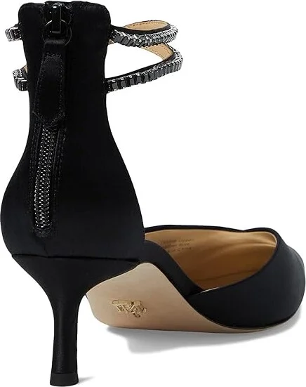 Badgley Mischka Lilibeth High Women's Heels Black : 6.5 M, Leather - Image 4