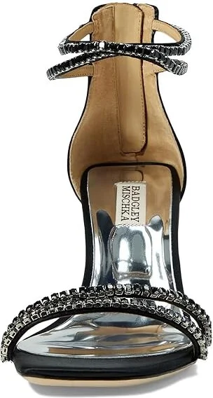 Badgley Mischka Lillie Women's Sandals Soft White : 5.5 M, Leather - Image 6
