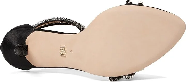 Badgley Mischka Logan Women's Sandals Black : 7 M, Leather - Image 3