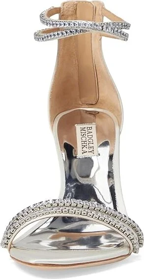 Badgley Mischka Logan Women's Sandals Black : 7 M, Leather - Image 6