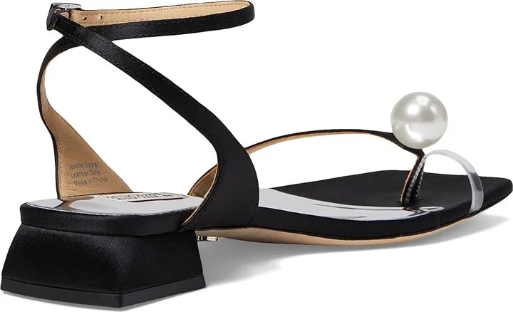 Badgley Mischka Lola High Women's Heels Black : 8 M, Textile - Image 4