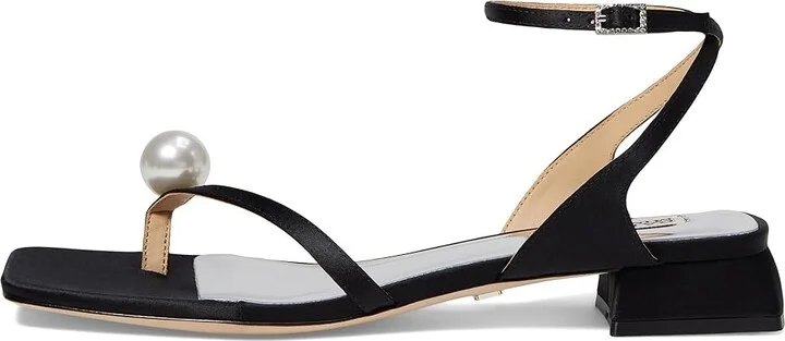 Badgley Mischka Lola High Women's Heels Black : 8 M, Textile - Image 5