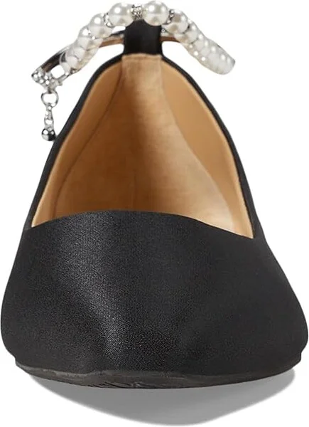 Badgley Mischka London Women's Flat Shoes Black : 7 M, Leather - Image 2