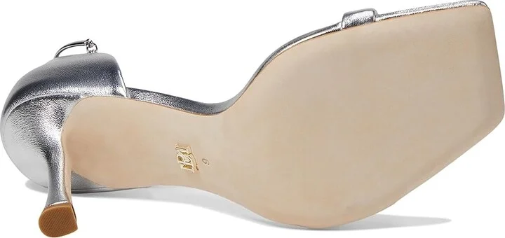 Badgley Mischka Loretta Women's Sandals Silver : 5.5 M, Leather - Image 3