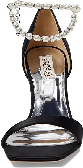 Badgley Mischka Loretta Women's Sandals Silver : 5.5 M, Leather - Image 6
