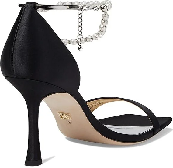 Badgley Mischka Loretta Women's Sandals Silver : 5.5 M, Leather - Image 8
