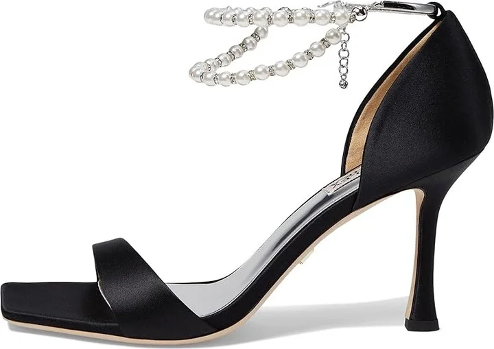 Badgley Mischka Loretta Women's Sandals Silver : 5.5 M, Leather - Image 9