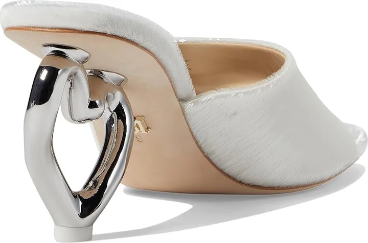 Badgley Mischka Lucid Women's Sandals Soft White : 6.5 M, Leather - Image 4