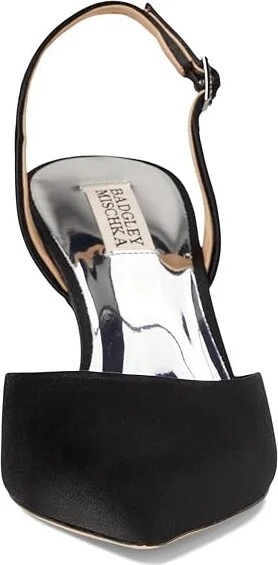 Badgley Mischka Lucille High Women's Heels Soft White : 8.5 M, Leather - Image 6