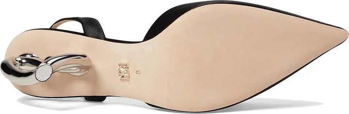 Badgley Mischka Lucille High Women's Heels Soft White : 8.5 M, Leather - Image 7