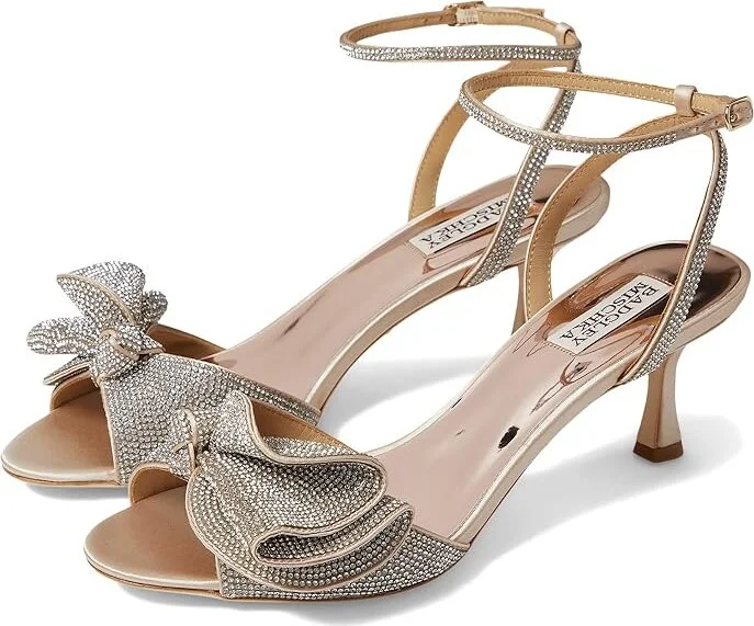 Badgley Mischka Remi Women's Shoes Nude : 5 M, Textile