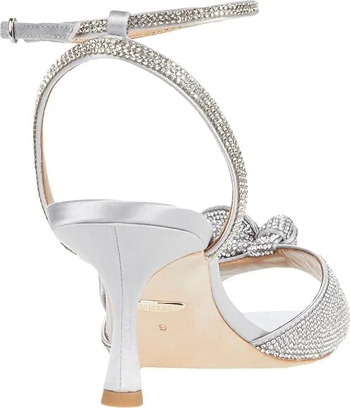 Badgley Mischka Remi Women's Shoes Silver : 5 M, Textile - Image 4