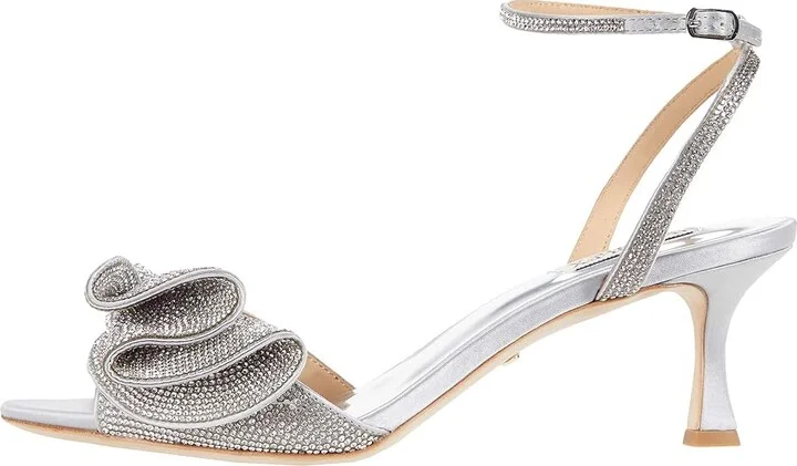 Badgley Mischka Remi Women's Shoes Silver : 5 M, Textile - Image 6