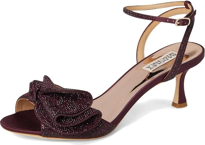 Badgley Mischka Remi Women's Shoes Wine : 11 M, Textile - Image 5