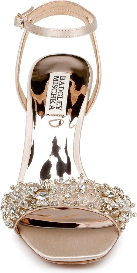 Badgley Mischka Rider Embellished Ankle Strap Sandal - Image 3
