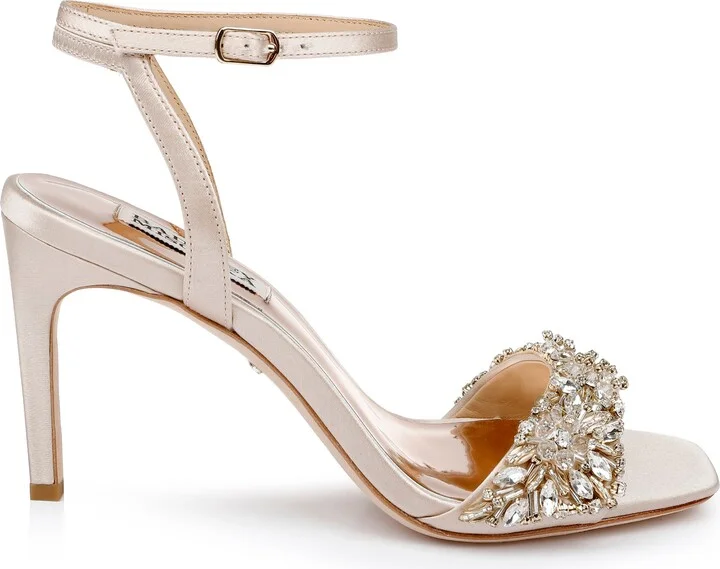 Badgley Mischka Rider Embellished Ankle Strap Sandal - Image 4