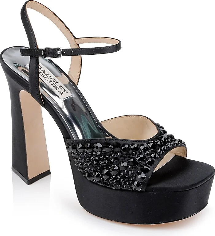 Badgley Mischka Women's Bryleigh Embellished Platform Sandals