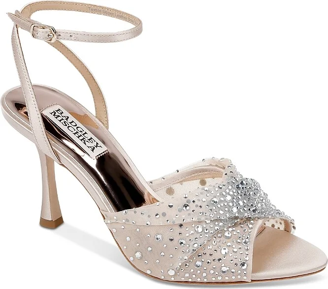 Badgley Mischka Women's Cameryn Pointed Toe Adorned High Heel Sandals