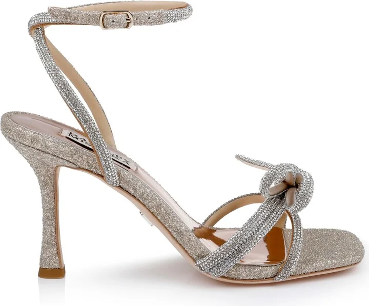 Badgley Mischka Women's Effie Rhinestone Bow Evening Sandals - Image 2