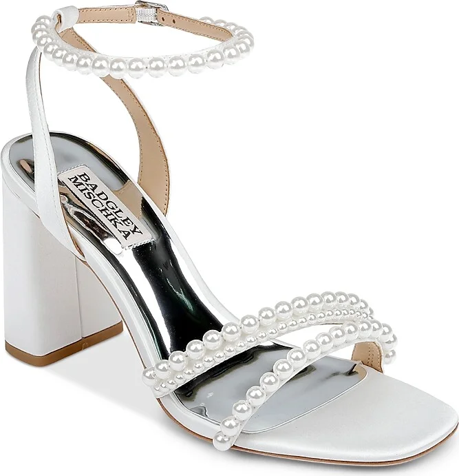 Badgley Mischka Women's Feisty Ankle Strap High Heel Sandals