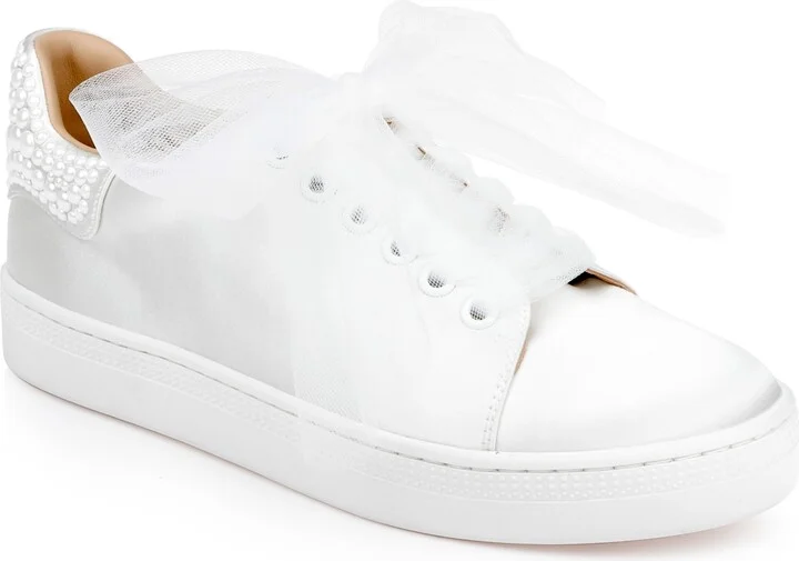 Badgley Mischka Women's Gem Round Toe Sneakers