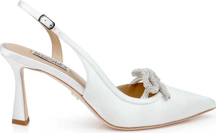 Badgley Mischka Women's Georgie Bow Pointed Toe Pumps - Image 2