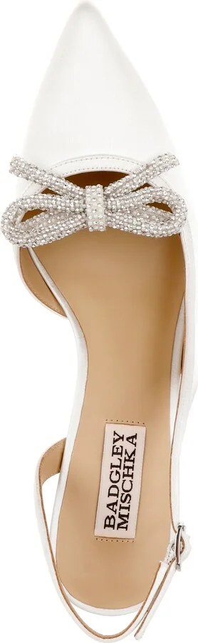 Badgley Mischka Women's Georgie Bow Pointed Toe Pumps - Image 3