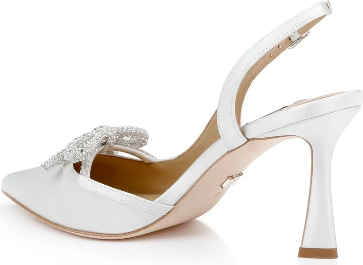 Badgley Mischka Women's Georgie Bow Pointed Toe Pumps - Image 5