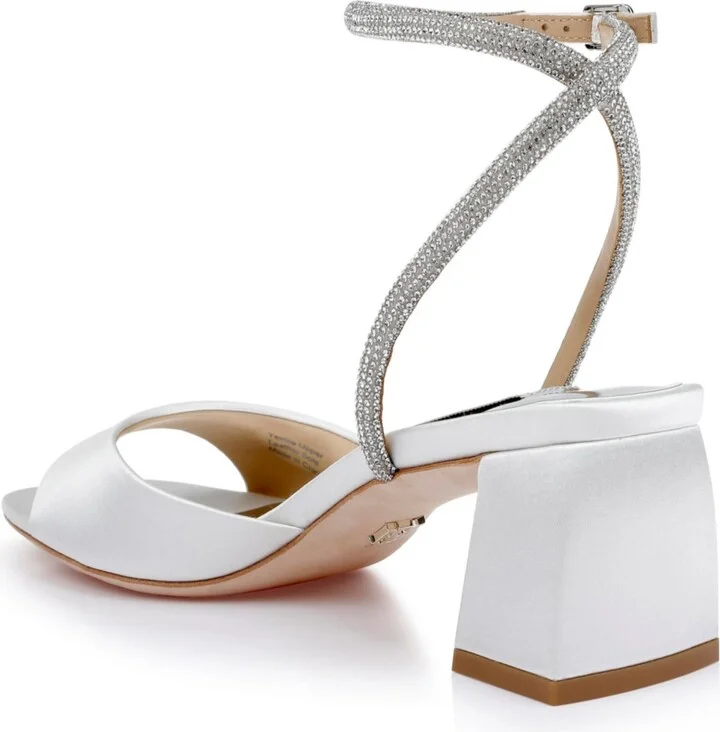 Badgley Mischka Women's Infinity Block Heel Evening Sandals - Image 3