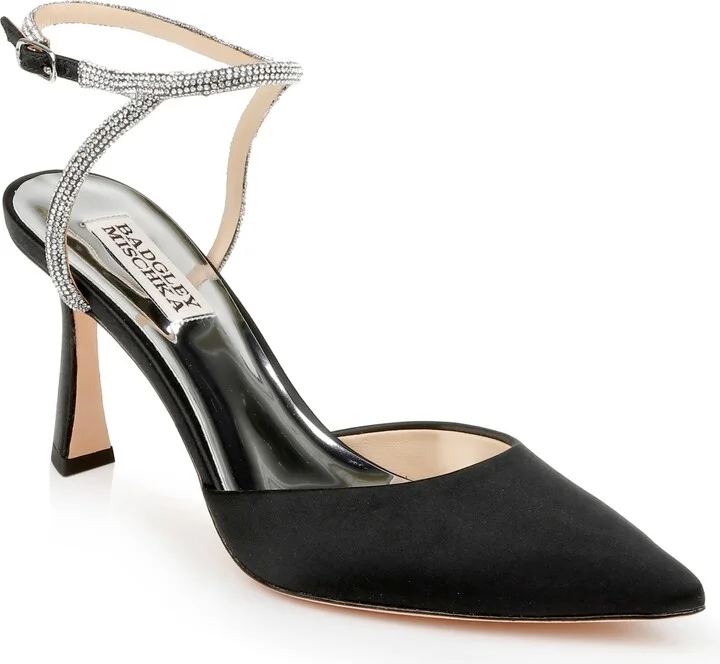 Badgley Mischka Women's Kamilah Ankle Strap Evening Pump