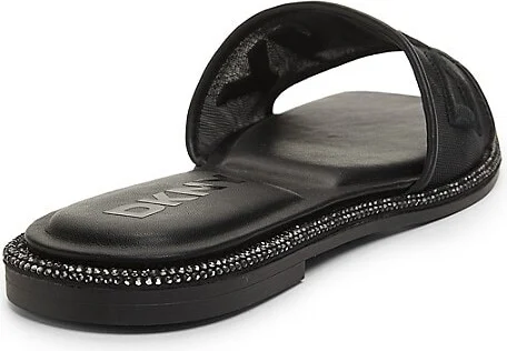 Badin Logo Embellished-Trim Flat Sandals - Image 3