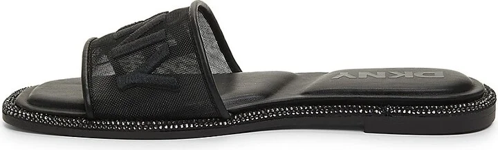 Badin Logo Embellished-Trim Flat Sandals - Image 4