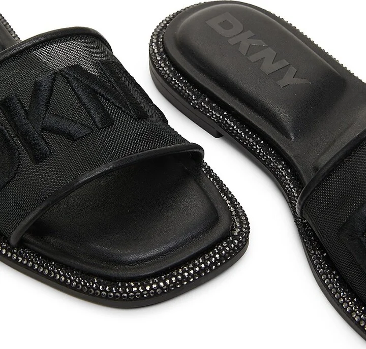 Badin Logo Embellished-Trim Flat Sandals - Image 6