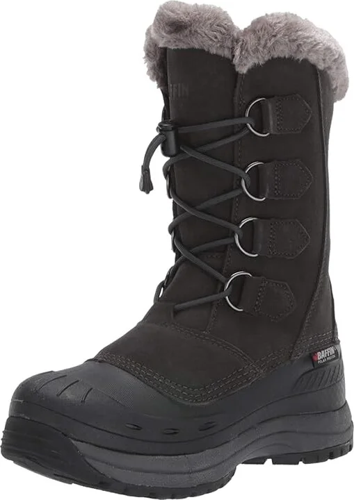 Baffin Chloe Women's Cold Weather Boots Coastal Grey : 7 B - Medium, Leather/Textile - Image 8