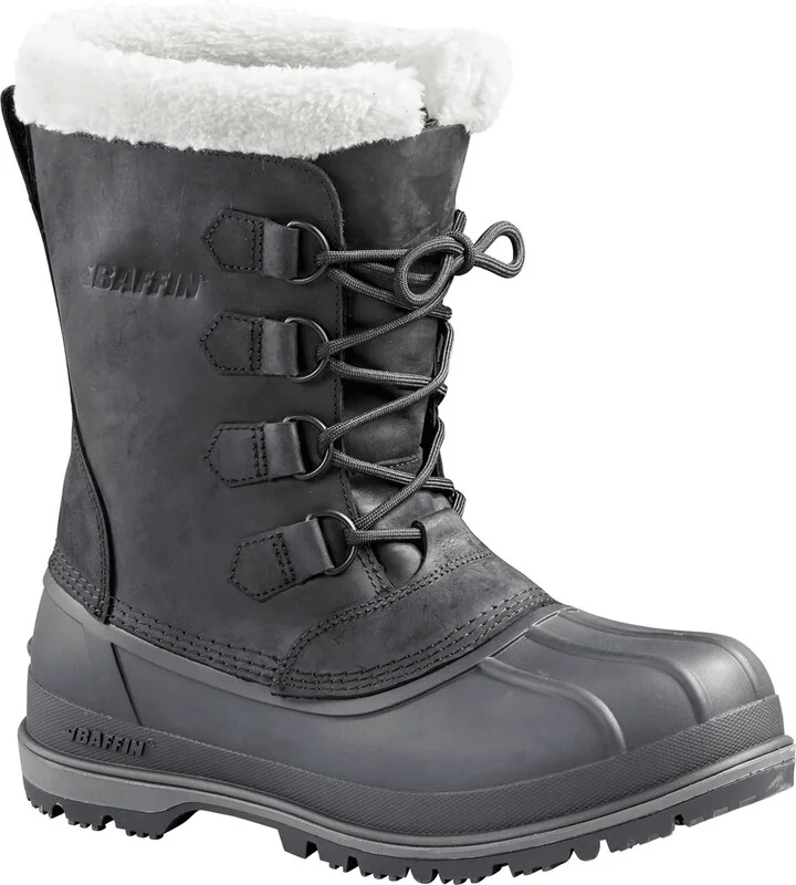 Baffin Men's CANADA Winter Boots | Waterproof Insulated Leather Boots for Cold Weather | Faux-Fur Collar & GelFlex Midsole