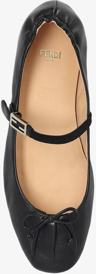 Baguette FF Nappa Leather Ballet Flats - Image 3