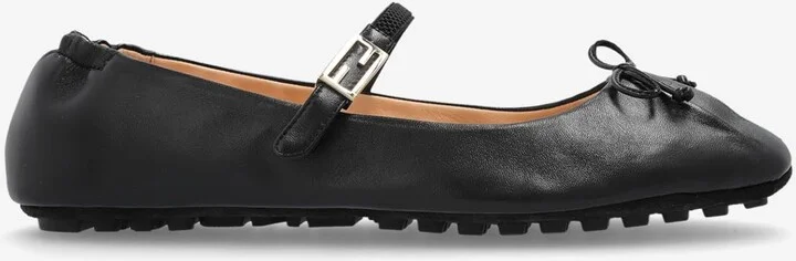 Baguette FF Nappa Leather Ballet Flats