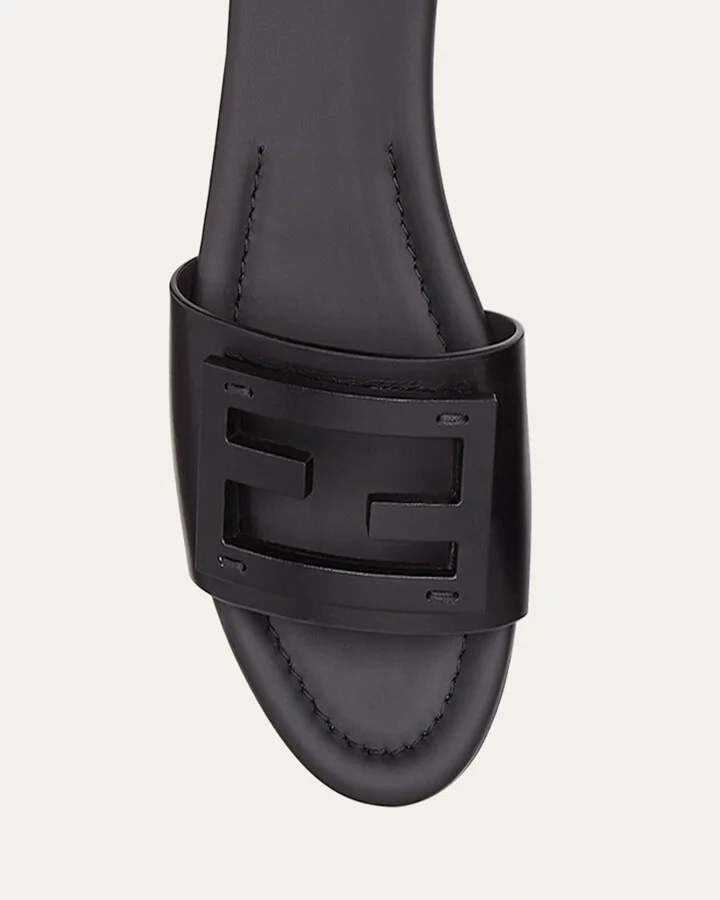 Baguette FF Tube Medallion Flat Sandals - Image 7