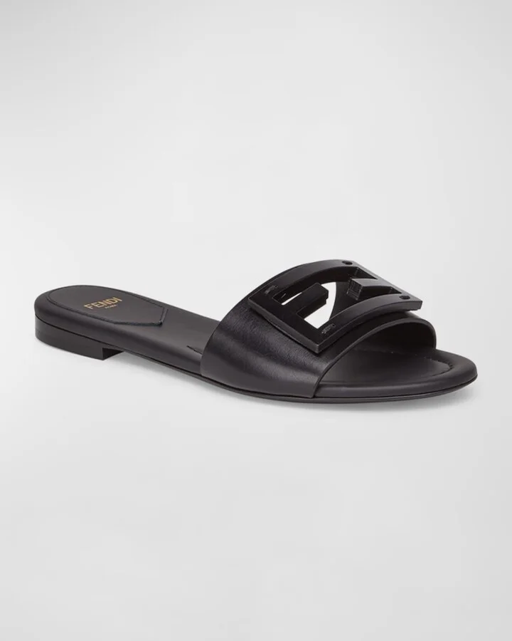 Baguette FF Tube Medallion Flat Sandals - Image 3