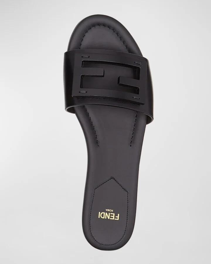 Baguette FF Tube Medallion Flat Sandals - Image 4