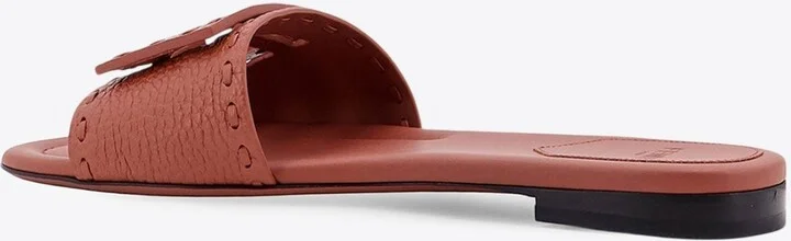 Baguette Leather Slides - Image 2