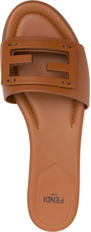 Baguette leather slides - Image 4