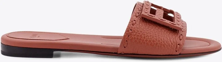 Baguette Leather Slides