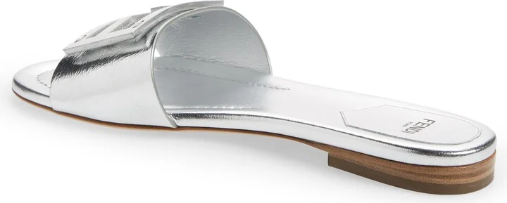 Baguette Metallic Slide Sandal - Image 2