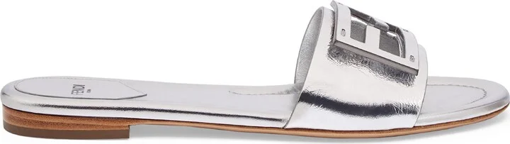 Baguette Metallic Slide Sandal - Image 3
